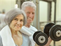 Older people exercising