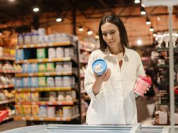 ice cream, woman, store, shopping, ice cream shopping